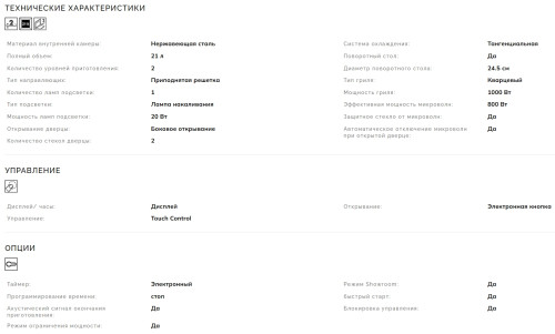 Встраиваемая микроволновая печь Smeg (Смег) FMI120G