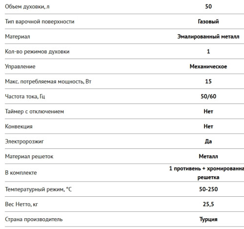 Газовая плита NORDFROST (Нордфрост) GG 5050 W