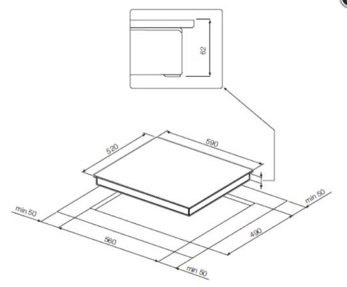 Индукционная варочная панель GRAUDE (Грауде) IK 60.1 F
