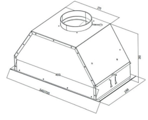 Встраиваемая вытяжка Kuppersberg (Купперсберг) INTRO 70 WHITE