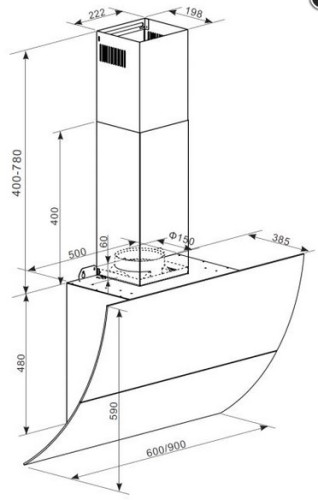 Вытяжка Graude (Грауде) DH 90.3 GE