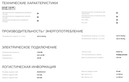 Индукционная варочная панель Smeg (Смег) SI2M7643DW