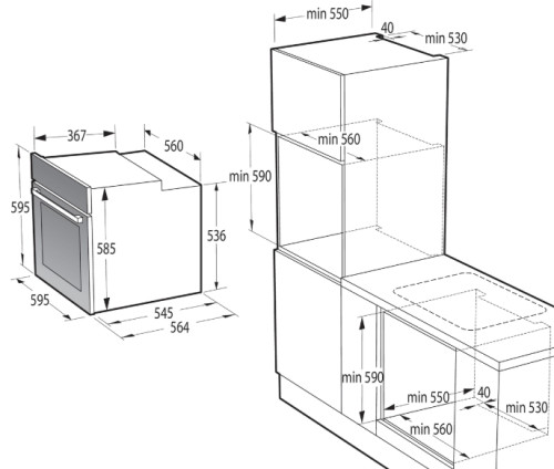 Электрический духовой шкаф Gorenje (Горенье) BOS6737E06FBG