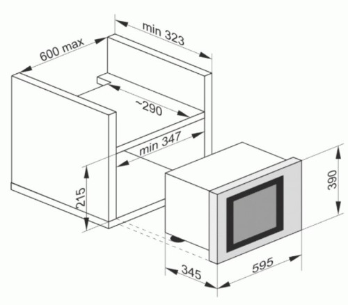 Встраиваемая микроволновая печь Kaiser (Кайзер) EM 2545 AD