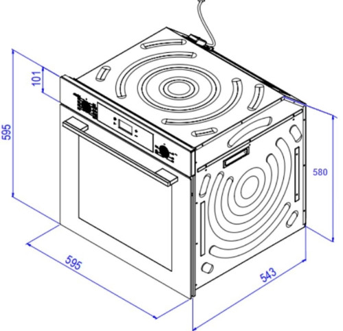 Электрический духовой шкаф Weissgauff (Вайсгауф) EOV 29 PDWS