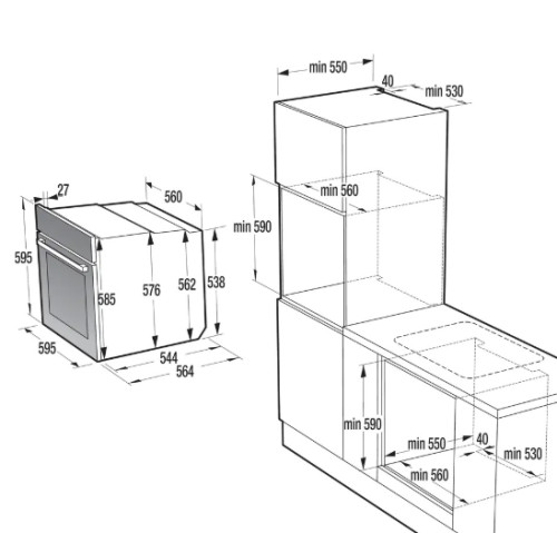 Электрический духовой шкаф Gorenje (Горенье) BO6735E02BKOT