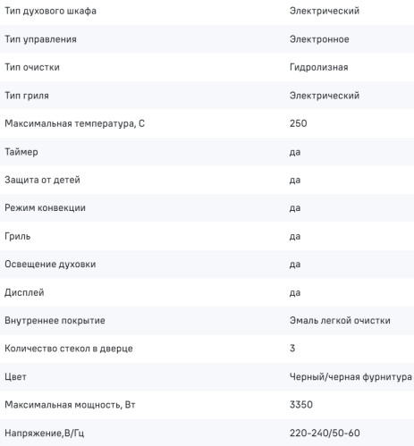 Электрический духовой шкаф MAUNFELD (Маунфилд) AEOH60106B2