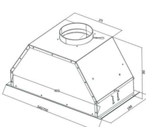 Встраиваемая вытяжка Kuppersberg (Купперсберг) INTRO 60 X