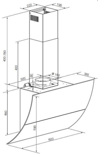 Вытяжка Graude (Грауде) DH 60.3 WE