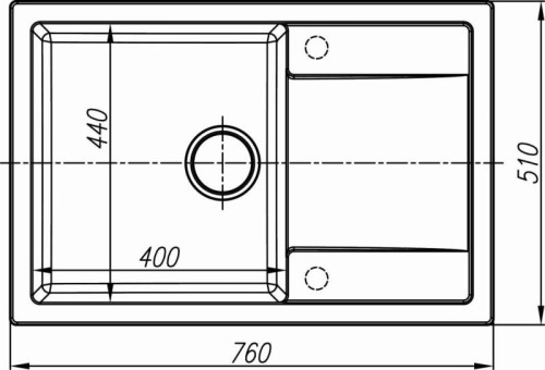 Кухонная мойка Dr.Gans (Доктор Ганс) Техно 760, белый