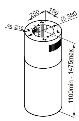 Вытяжка MAUNFELD (Маунфилд) LEE ISLA 39 INOX