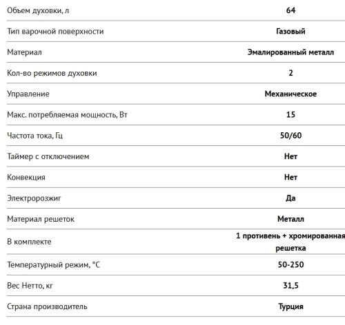 Газовая плита NORDFROST (Нордфрост) GG 6061 W