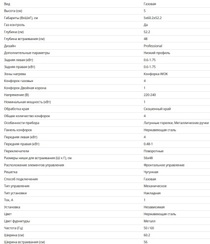 Газовая варочная панель Bertazzoni (Бертаззони) P604LPROX