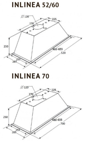 Встраиваемая вытяжка Kuppersberg (Купперсберг) INLINEA 60 X