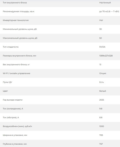 Сплит-система AUX ASW-H24A4/QH-R1 / AS-H24A4/QH-R1