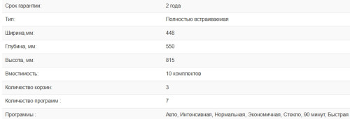 Встраиваемая посудомоечная машина Weissgauff (Вайсгауф) BDW 4533 D Wi-Fi