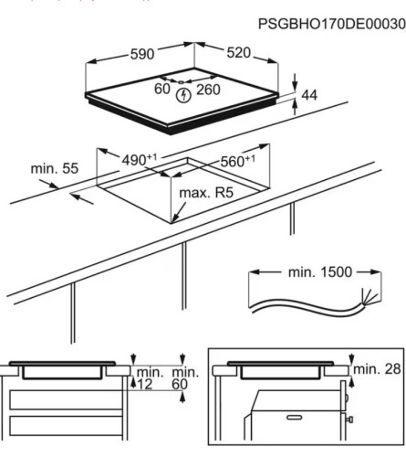 Индукционная варочная панель Electrolux (Электролюкс) EIV63443
