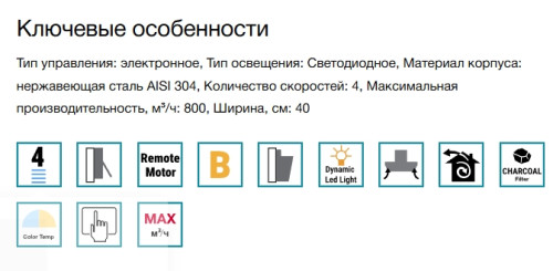 Вытяжка Falmec (Фалмек) MIRA PLUS WHITE 40