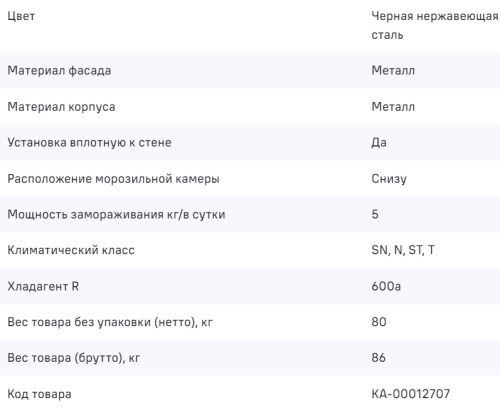 Холодильник MAUNFELD (Маунфилд) MFF1857NFSB
