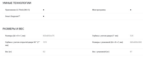 Стиральная машина с сушкой LG (ЛДжи) F2V9GC9W