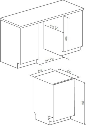 Встраиваемая посудомоечная машина GRAUDE (Грауде) VG 45.1