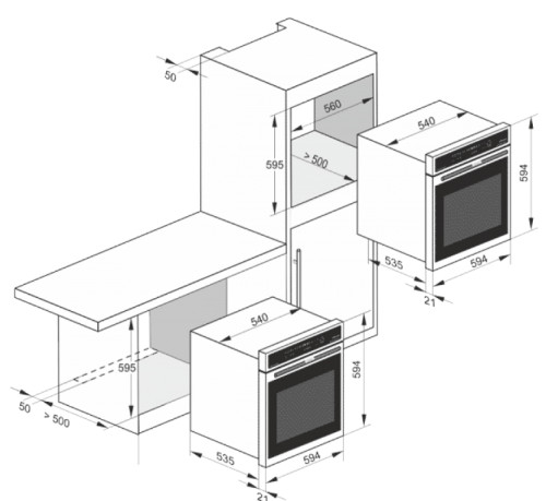 Электрический духовой шкаф Kaiser (Кайзер) EH 6355 Em Sil