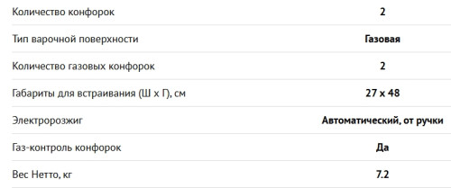 Газовая варочная панель NORDFROST (Нордфрост) HM 3023 YR
