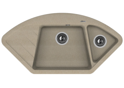 Кухонная мойка Florentina (Флорентина) Веста, песочный