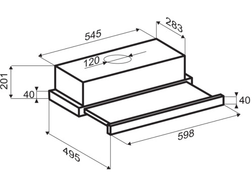 Встраиваемая вытяжка Zigmund-Shtain (Зигмунд-Штайн) K 012.6 B