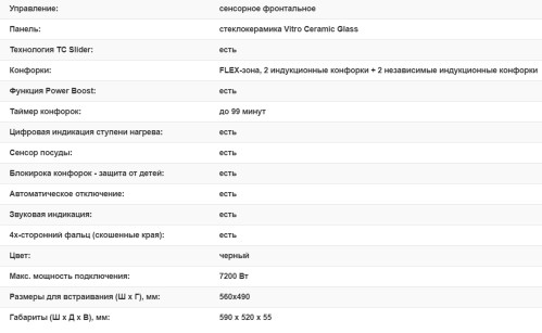 Индукционная варочная панель Weissgauff (Вайсгауф) HI 643 BY