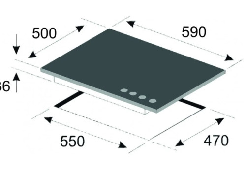 Газовая варочная панель Kaiser (Кайзер) KG 6325 Em Sil Turbo
