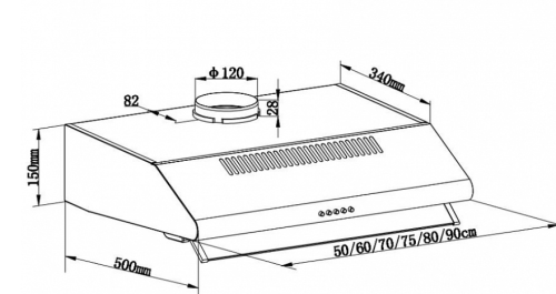 Вытяжка MAUNFELD (Маунфилд) MP-1 60 Black