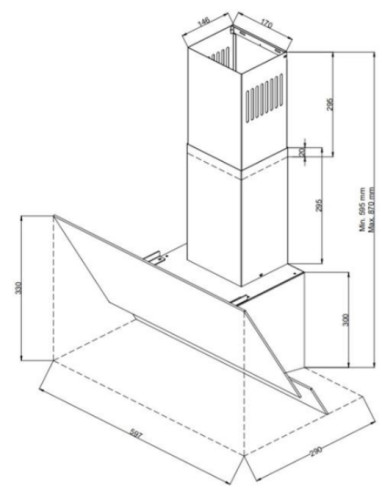 Вытяжка Zigmund-Shtain (Зигмунд-Штайн) K 145.6 B