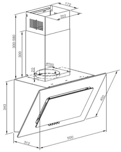Вытяжка Graude (Грауде) DHE 50.1 C