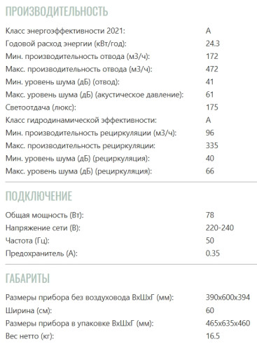 Вытяжка Brandt (Брандт) BHV1674IB