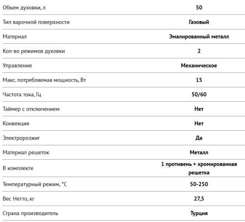 Газовая плита NORDFROST (Нордфрост) GG 5061 W