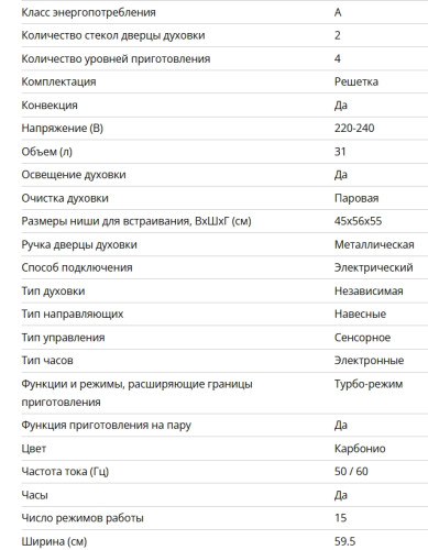 Электрический духовой шкаф Bertazzoni (Бертаззони) F457PROVTN
