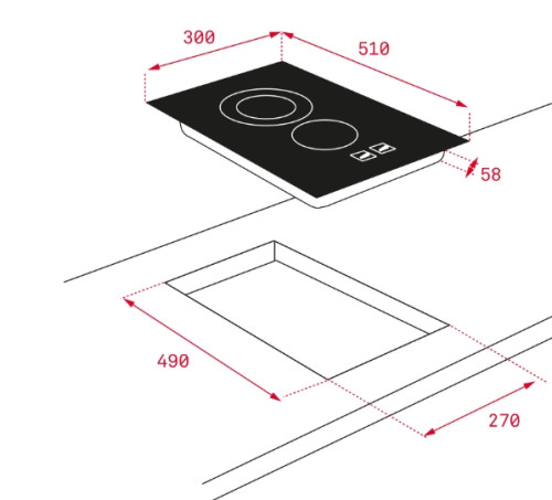 Электрическая варочная панель Teka (Тека) TZC 32320 TTC Black