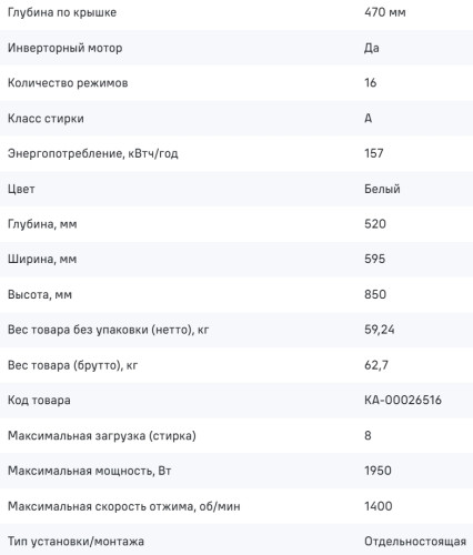 Стиральная машина MAUNFELD (Маунфилд) MFWM148STWH02