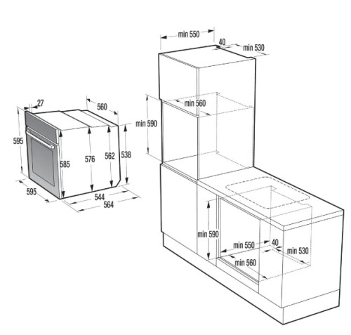 Электрический духовой шкаф Gorenje (Горенье) BSA6747DGWI
