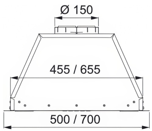 Встраиваемая вытяжка Franke (Франке) VERA 72 BK