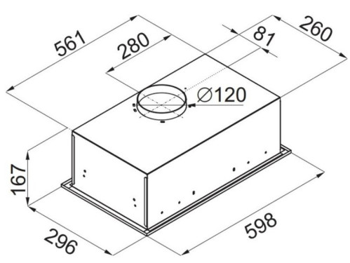 Встраиваемая вытяжка MAUNFELD (Маунфилд) Crosby Singl 60 бежевый