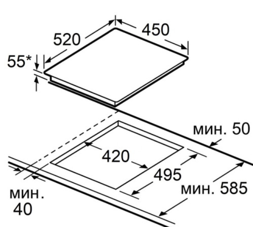 Индукционная варочная панель MAUNFELD (Маунфилд) CVI453SBWH LUX Inverter
