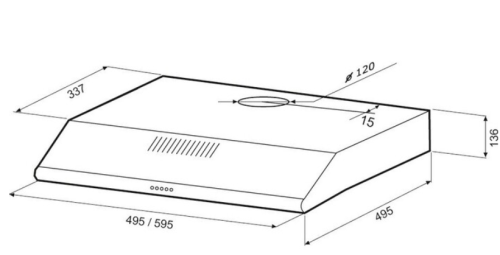 Вытяжка Krona (Крона) OLIVIA 600 white PB