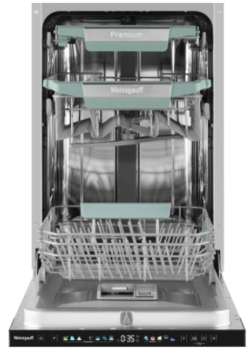 Встраиваемая посудомоечная машина Weissgauff (Вайсгауф) BDW 4160 Real Touch DC Inverter Timer Floor