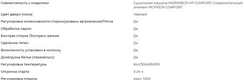 Стиральная машина Meferi (Мефери) MFW101216GR COMFORT