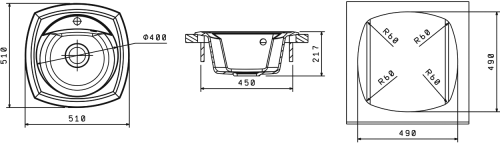 Кухонная мойка Florentina (Флорентина) Корсика, песочный