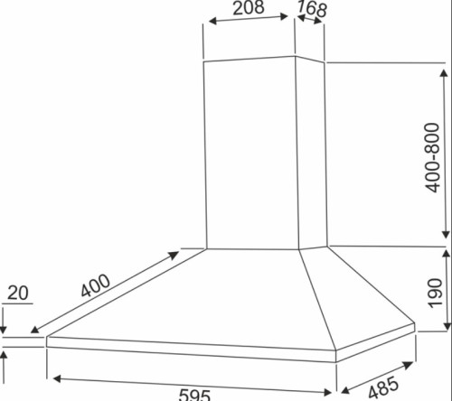 Вытяжка EXITEQ (Экзитег) EX - 1086 White