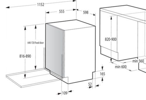 Встраиваемая посудомоечная машина Gorenje (Горенье) GV673B65