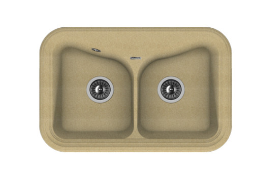 Кухонная мойка Florentina (Флорентина) Крит 780А, бежевый